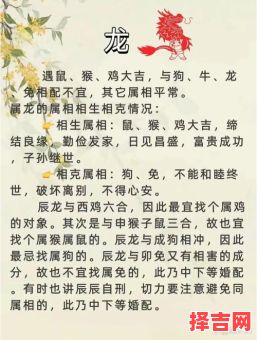 龙与哪些属相最相配?生肖配对解析与婚配建议-第1张图片 龙与哪些属相最相配?生肖配对解析与婚配建议-第1张图片