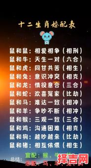 属鼠的和什么属相最配?生肖配对解析与婚配建议-第1张图片 属鼠的和什么属相最配?生肖配对解析与婚配建议-第1张图片