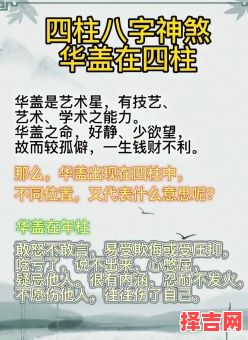 八字命局带两个华盖详解:双重华盖对命运的影响与破解-第1张图片 八字命局带两个华盖详解:双重华盖对命运的影响与破解-第1张图片