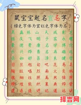 属鼠宝宝起名大全:好听吉祥的名字推荐-第1张图片 属鼠宝宝起名大全:好听吉祥的名字推荐-第1张图片