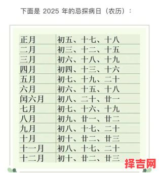 2025年10月探望病人吉日一览表 2025年11月医院探视吉日推荐-第1张图片 2025年10月探望病人吉日一览表 2025年11月医院探视吉日推荐-第1张图片
