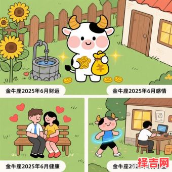 2025年6月8日金牛座运势与方位-第1张图片 2025年6月8日金牛座运势与方位-第1张图片