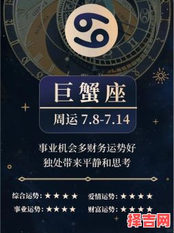 巨蟹座今日运势2025年6月15日巨蟹座事业财运爱情运势-第1张图片