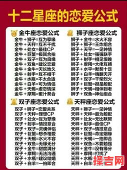 十二星座死亡年龄 十二星座恋爱岁数-第1张图片
