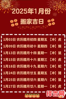 2025年1月吉日良辰 1月吉日查询-第1张图片 2025年1月吉日良辰 1月吉日查询-第1张图片