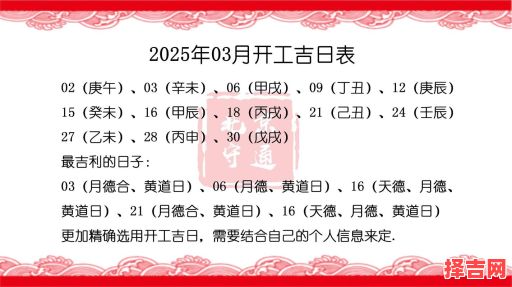 2025年3月装修最佳开工吉日吉时查询-第1张图片