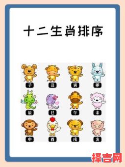 十二生肖顺序表 十二生肖顺序口诀-第1张图片