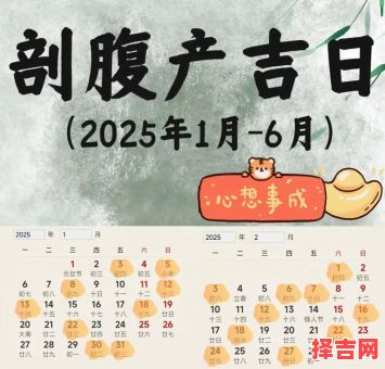 2025年剖腹产吉日有哪几天和2025年3月剖腹产黄道吉日哪几天-第1张图片 2025年剖腹产吉日有哪几天和2025年3月剖腹产黄道吉日哪几天-第1张图片