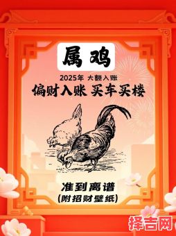 属鸡2025年剖腹产吉日推荐 属鸡2025年适宜生育吗-第1张图片 属鸡2025年剖腹产吉日推荐 属鸡2025年适宜生育吗-第1张图片