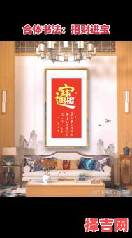 家中挂吉祥如意好还是招财进宝 入户对面挂招财进宝-第1张图片