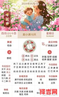 2025年5月黄道吉日查询 2025年农历四月十九黄道吉日查询-第1张图片