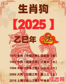 属狗2025年纳畜最吉利的日子是哪些 属狗2025年哪天多星-第1张图片