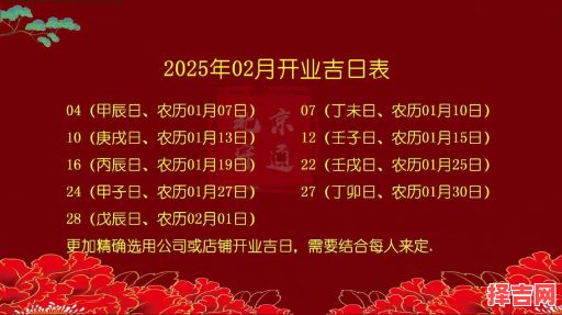 2025年开业吉日查询 2025年开门大吉日精选-第1张图片