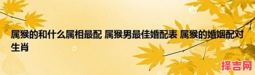 属猴男最佳婚配生肖-第1张图片