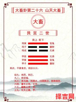 六爻占卜财运卦山天大畜卦详解财运-第1张图片 六爻占卜财运卦山天大畜卦详解财运-第1张图片