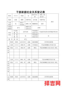 家庭主要成员和主要社会关系 如何正确填写家庭成员社会关系-第1张图片