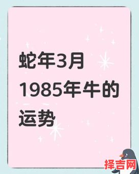 属牛人2025年出行吉日 85年属牛2025年运势-第1张图片