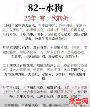 1982年属狗男2025年感情运势详解 1982年属狗2025年整体运势完整版-第1张图片