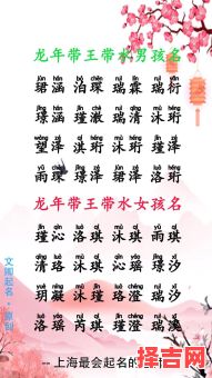 属龙姓王起什么名字好 王姓属龙女孩取名字-第1张图片
