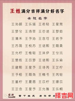 王姓女孩取名大全2021款 王姓女孩取什么名-第1张图片