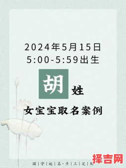 姓名胡女孩,取名,大全 胡的名字女孩名字-第1张图片