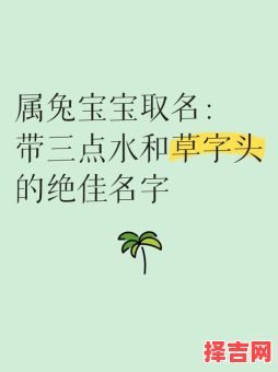 草字头带三点水的名字有哪些 草字头三点水的女孩名字属兔-第1张图片