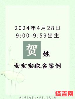 贺姓取名字女孩大全 贺姓取名字女孩-第1张图片