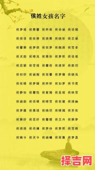 侯姓女孩名字大全2021 侯姓女孩取名98分-第1张图片 侯姓女孩名字大全2021 侯姓女孩取名98分-第1张图片