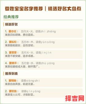 姓夏女宝宝有意义名字 兔年夏姓女孩起名字-第1张图片