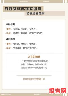 姓乔女生怎么起名字 给姓乔的女孩子起名-第1张图片