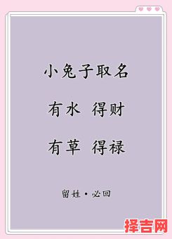 属兔命里缺水的女孩取什么名字好 兔年带水的女孩名字-第1张图片 属兔命里缺水的女孩取什么名字好 兔年带水的女孩名字-第1张图片