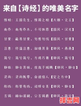 诗经中的女孩灵动名字姓王 王姓女孩诗经起名-第1张图片