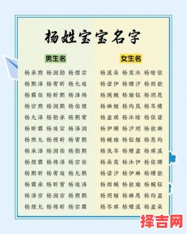 女孩名字姓杨的哪个好听 女孩名字王子后面配什么字好听-第1张图片