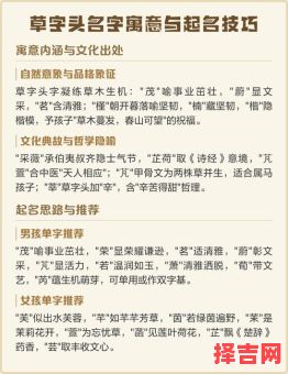 草字头字女孩名字寓意 草字头字女孩名-第1张图片