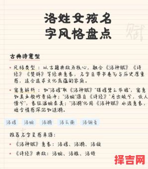 带洛字女孩名字寓意 带洛字女孩名字-第1张图片