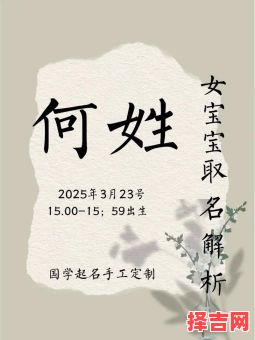 何姓好听稀少的女孩名字有哪些 何姓好听稀少的女孩名字-第1张图片