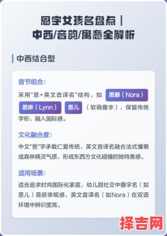 恩字女孩名字寓意 恩字女孩名字-第1张图片