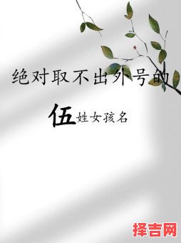 姓伍的女孩名字有寓意 伍的名字女孩-第1张图片
