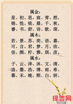 五行俱全的女孩名字大全 五行俱全的女孩名字-第1张图片