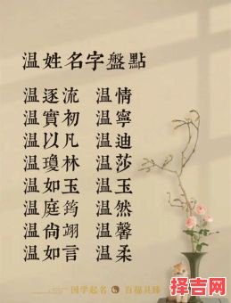 姓温的女孩名字洋气 女孩姓温取什么名字好-第1张图片