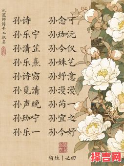 孙姓女孩名字大全2020属鼠免费 孙姓女孩洋气的名字属兔-第1张图片