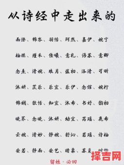 诗经女孩取名字寓意好的字有哪些 诗经女孩取名字寓意好的字-第1张图片