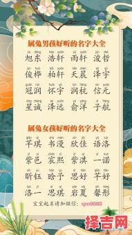 属兔女孩取名字最吉利的字 兔年属土女孩名字-第1张图片