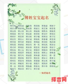 爸爸姓付妈妈姓王男孩四个字名字 付姓加王姓取名女孩-第1张图片